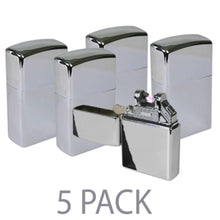 Cargar imagen en el visor de la galería, (5-Pack) Imaginary Flameless Wind Proof Electric Plasma Lighter (Silver)
